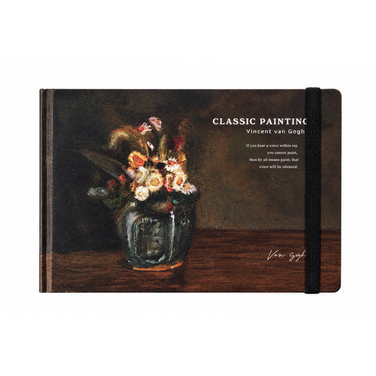 Landscape Hardcover sketchbook 160 gm - Wild Flowers in a Vase