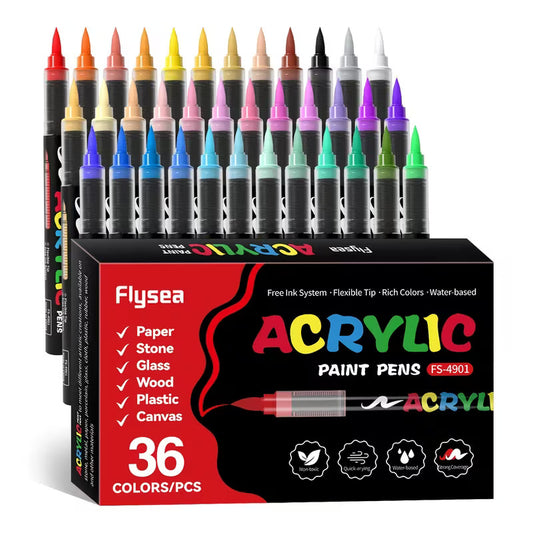 36pcs Acrylic brush pen - Guangna