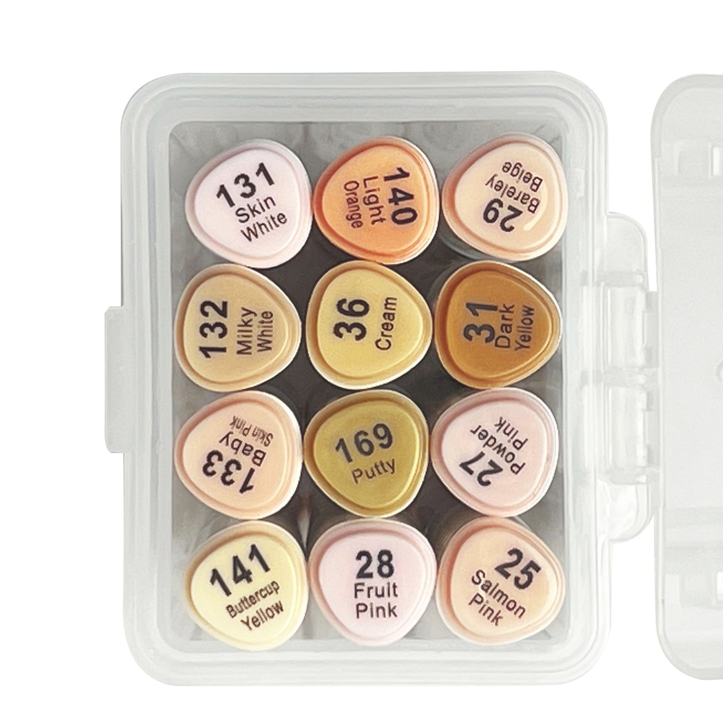 12pcs Skin tones Markers set - Superior