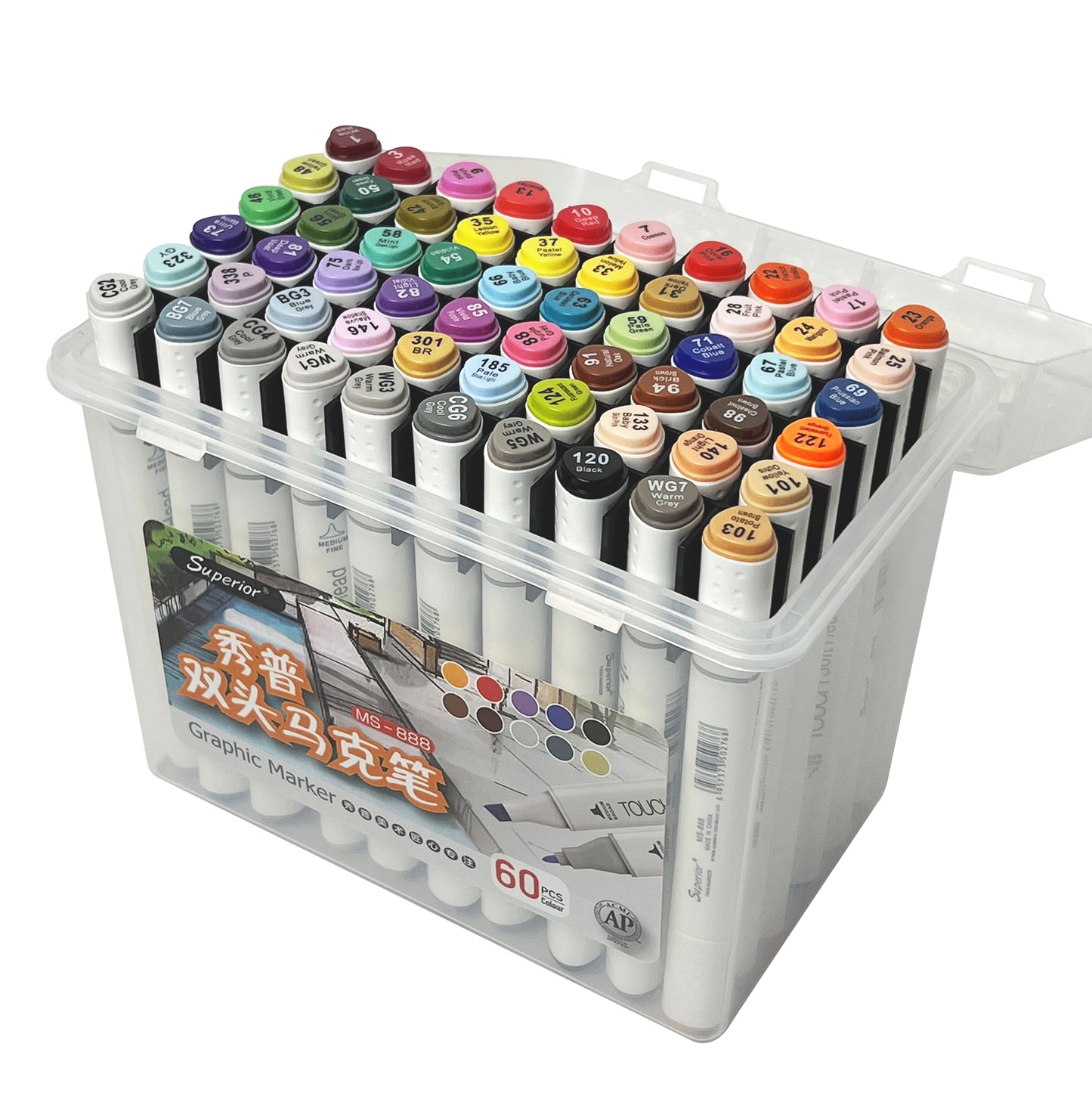 60pcs Markers set  - Superior