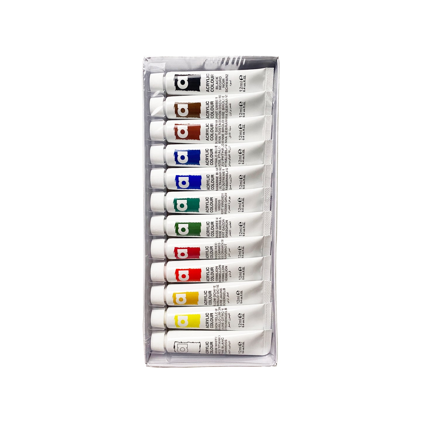 12 Tubes Acrylic Set - Art rangers