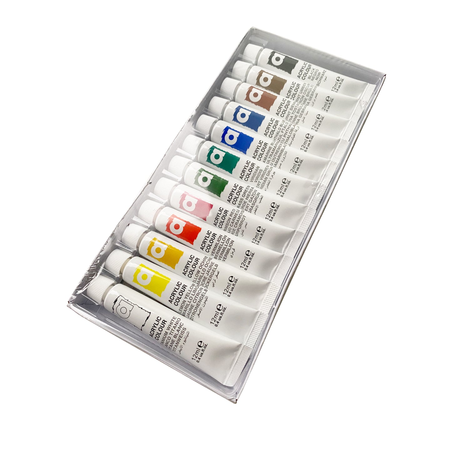 12 Tubes Acrylic Set - Art rangers