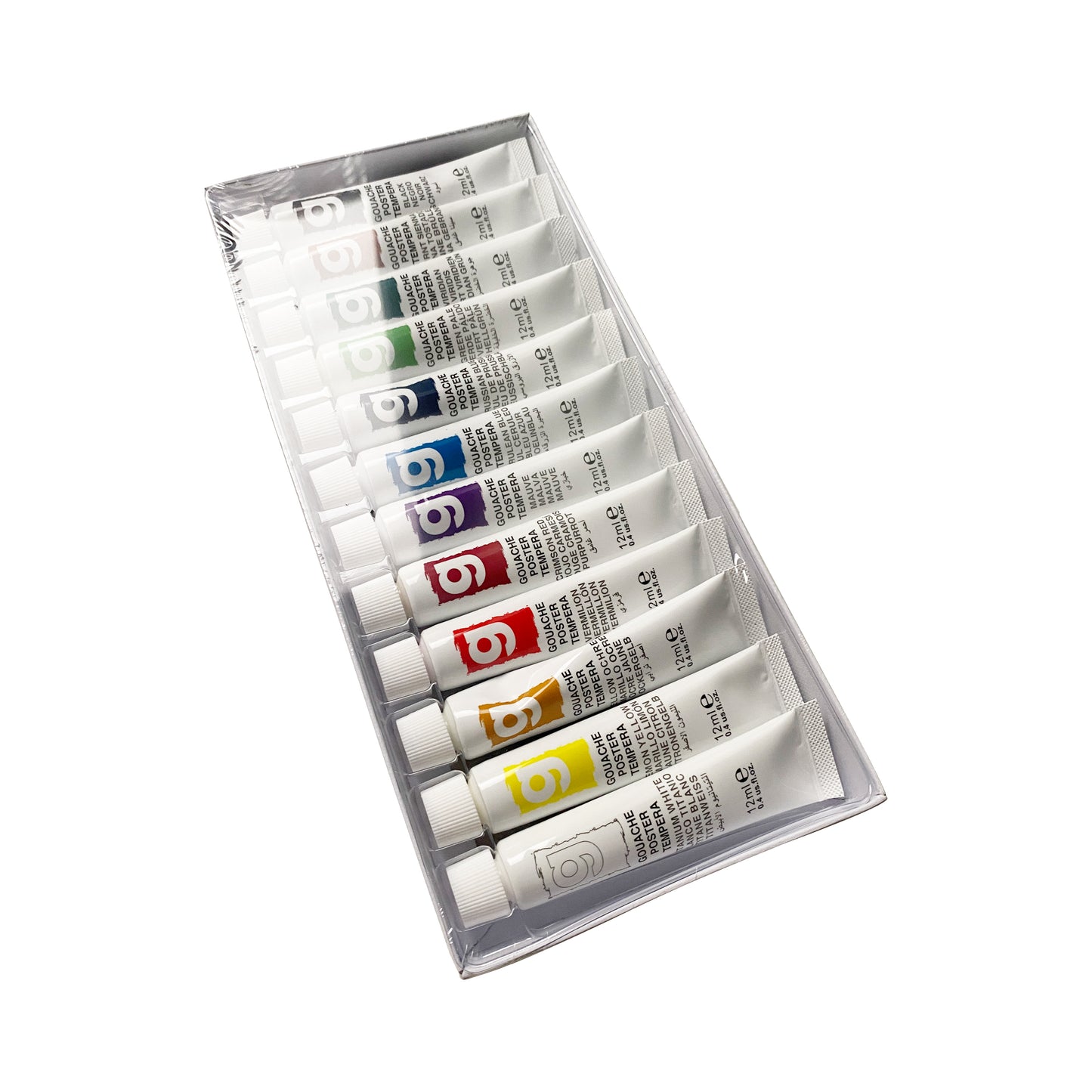 12 Tubes Gouache Set - Art rangers