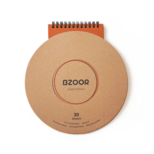 Toned Tan circle sketchbook