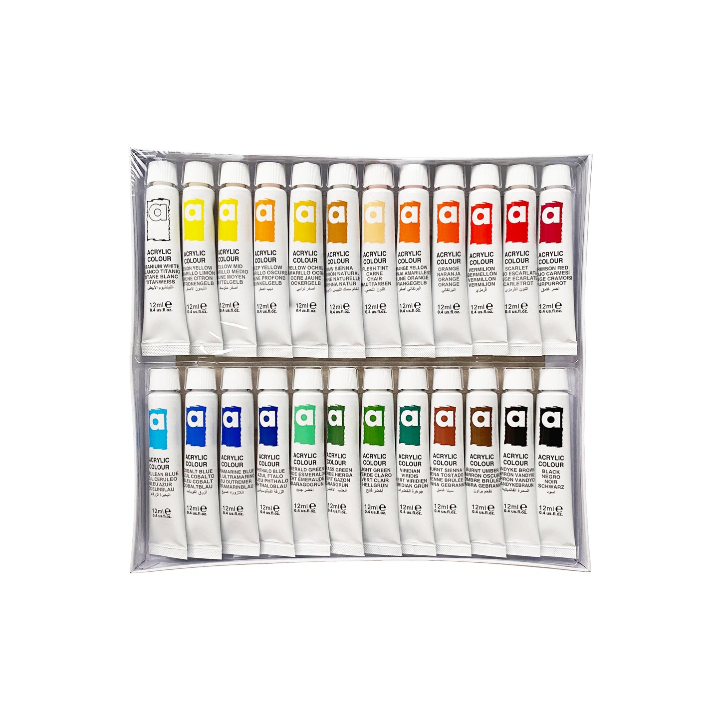 24 Tubes Acrylic Set - Art rangers