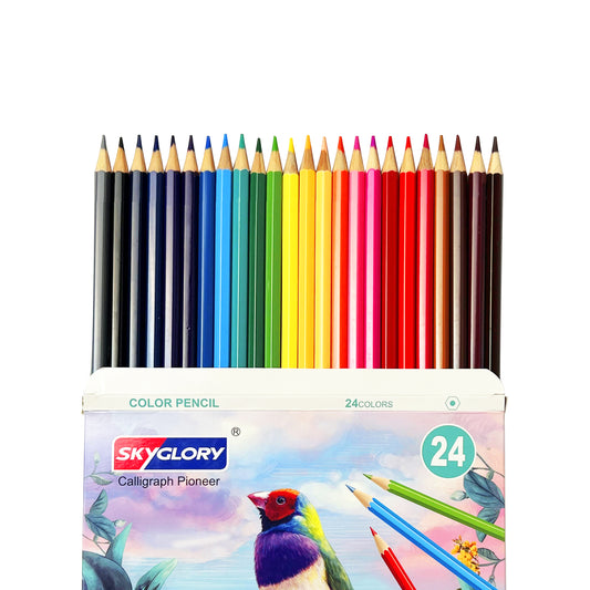 24 Pcs Coloring Pencils - SkyGlory