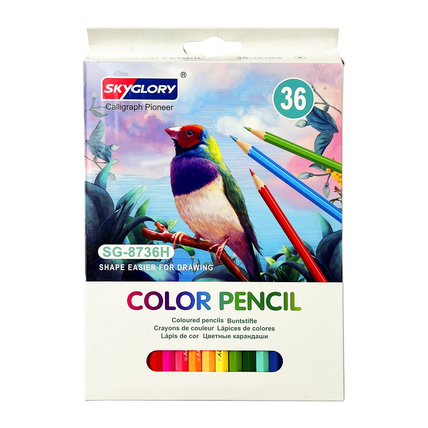 36 Pcs Coloring Pencils - SkyGlory