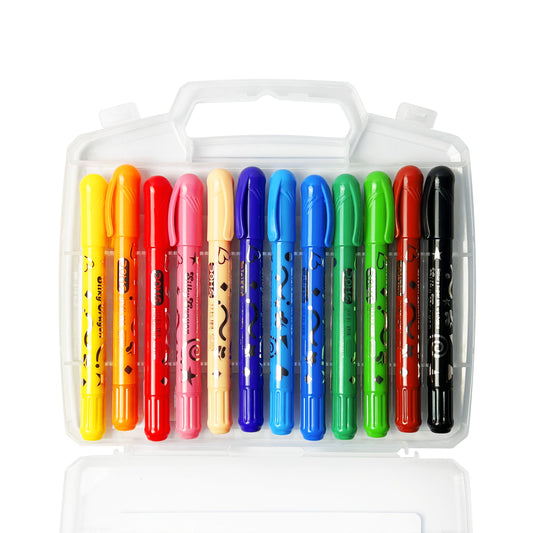 12 Pcs silky crayon Colors - Doms