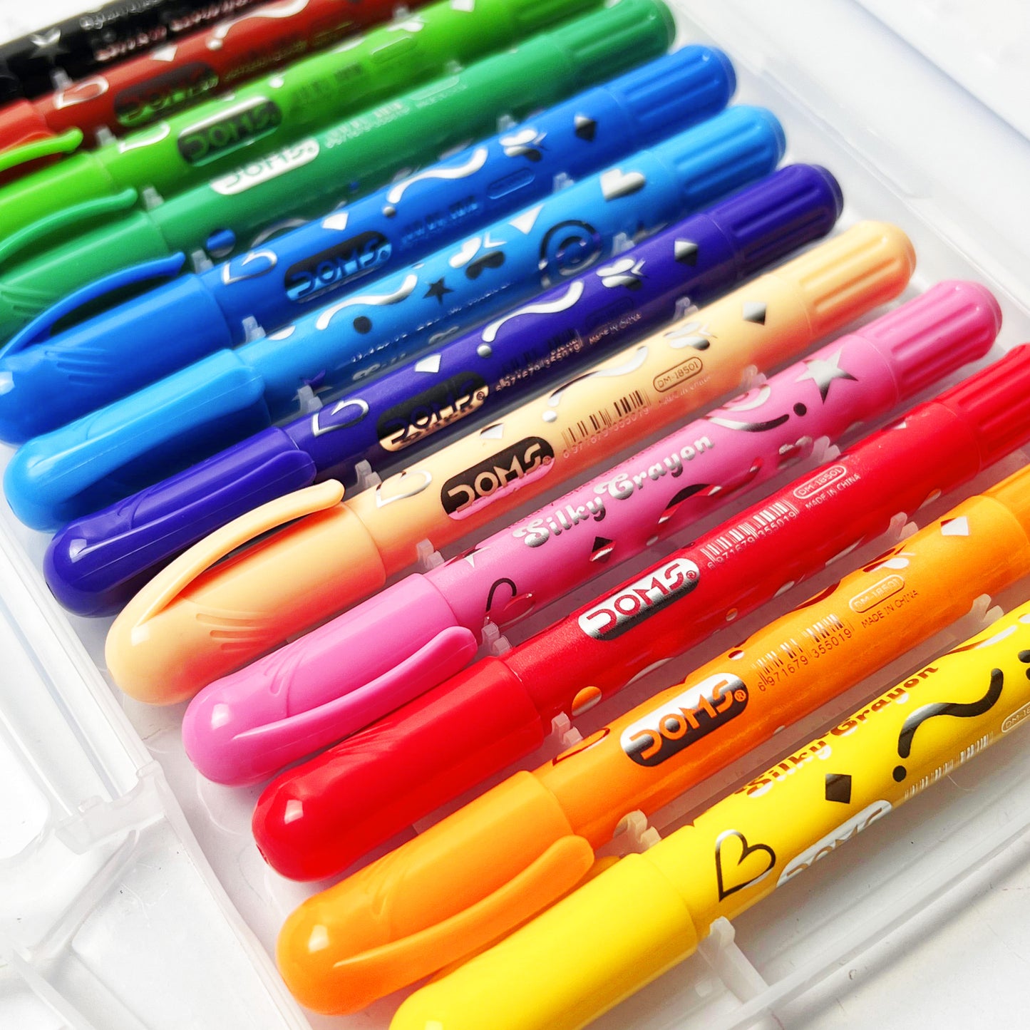 12 Pcs silky crayon Colors - Doms