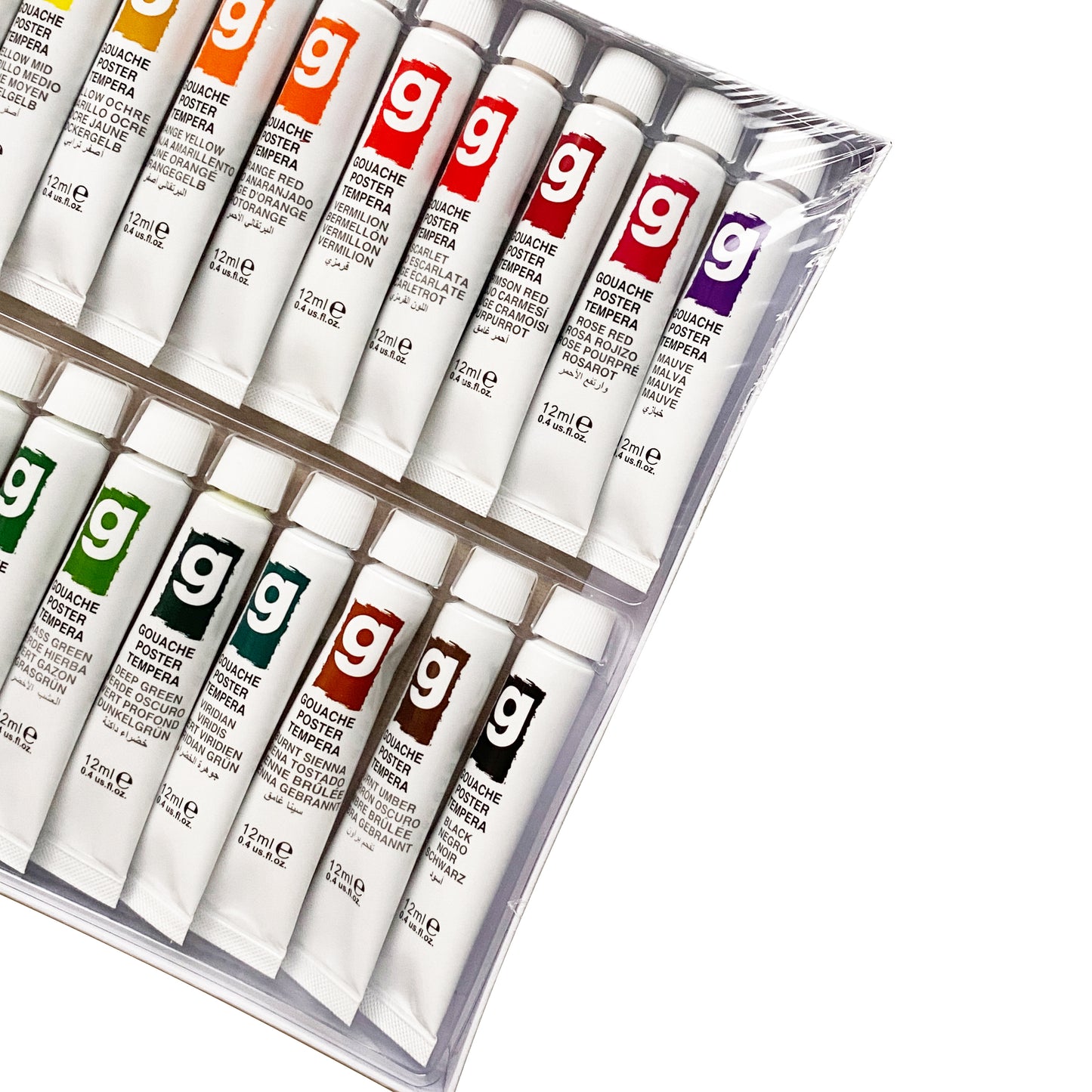 24 Tubes Gouache Set - Art rangers