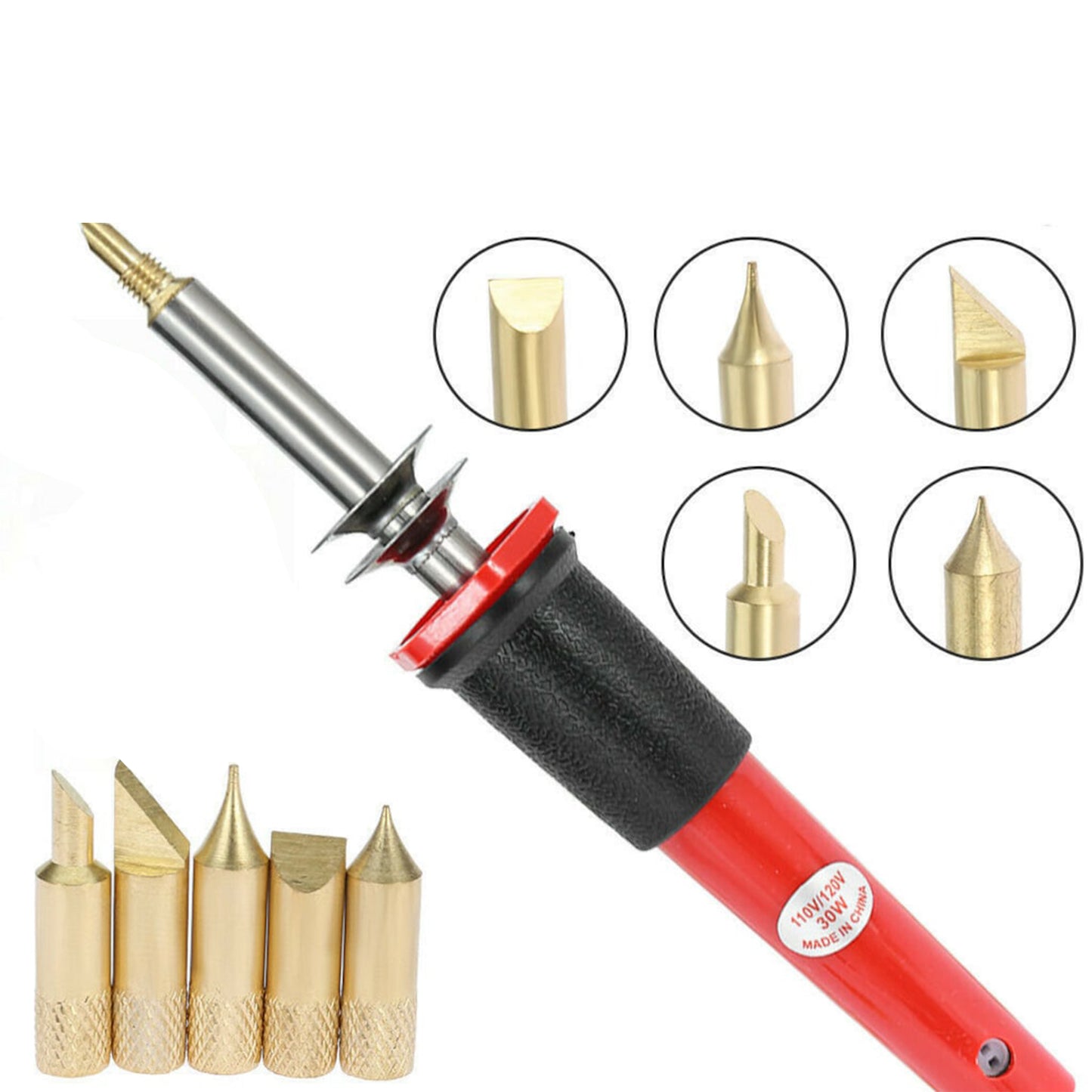 Electric Woodburning Solder Pen set