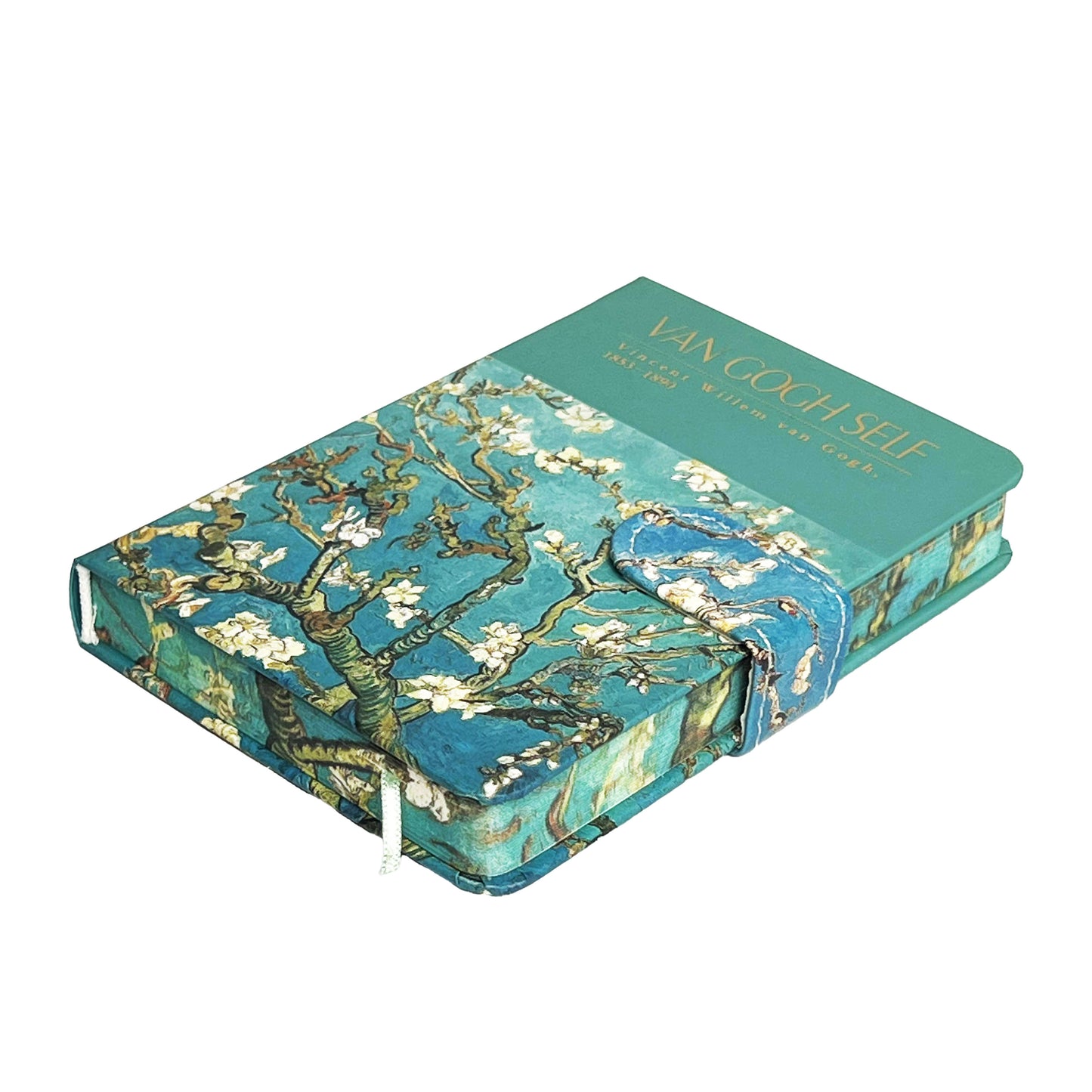 B6 Notebook Hard Cover Magnet Van Gogh - Almond Blossoms
