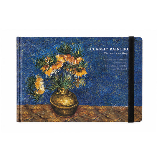Landscape Hardcover sketchbook 160 gm - Fritillaries in a Copper Vase