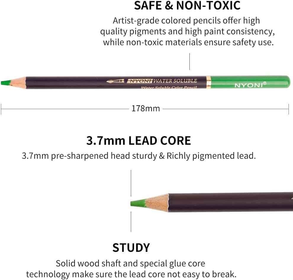 100 pcs Watercolore Pencils set - NYONI