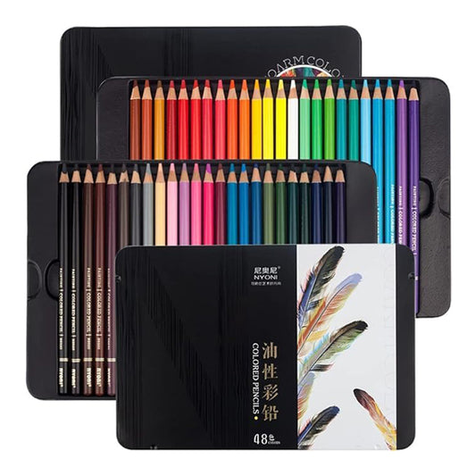 48 pcs Oil colored Pencils set - NYONI