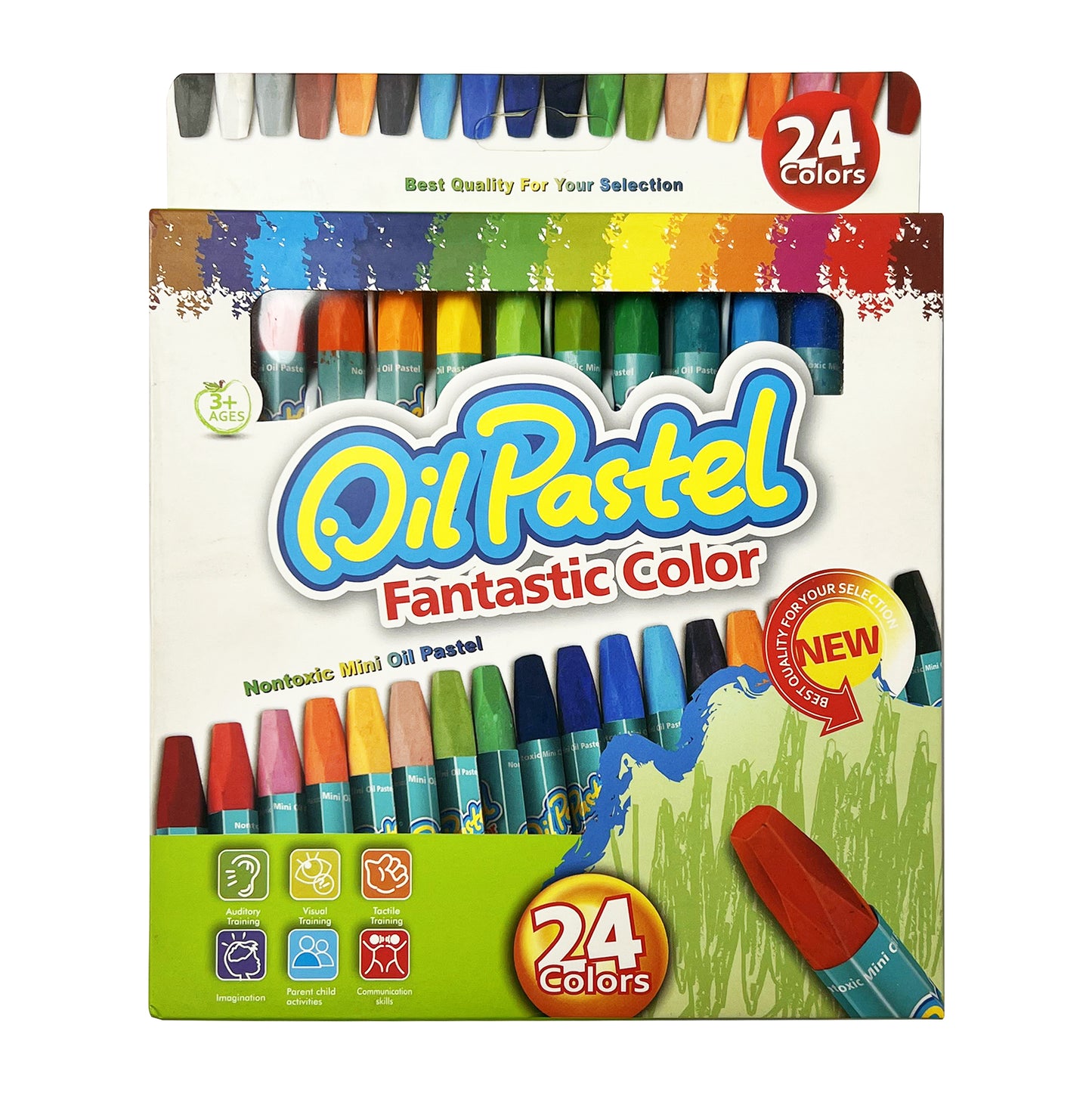 24Pcs Oil Pastel Colors