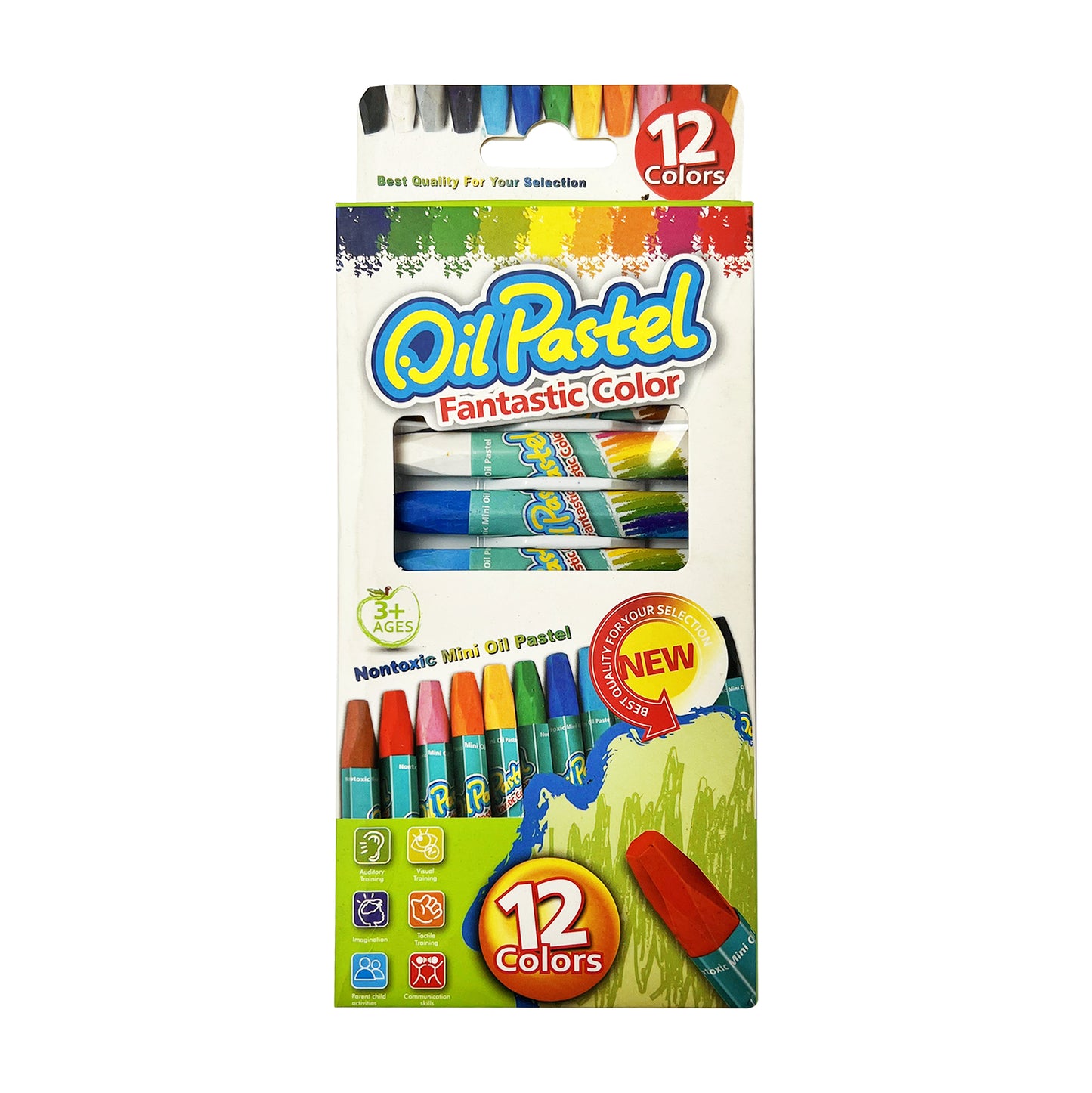 12Pcs Oil Pastel Colors