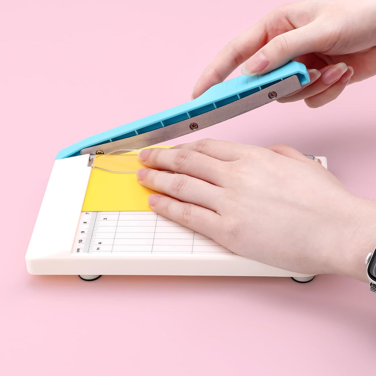 A6 Manual Paper Cutter Safe Sliding Knife Desktop Trimmer