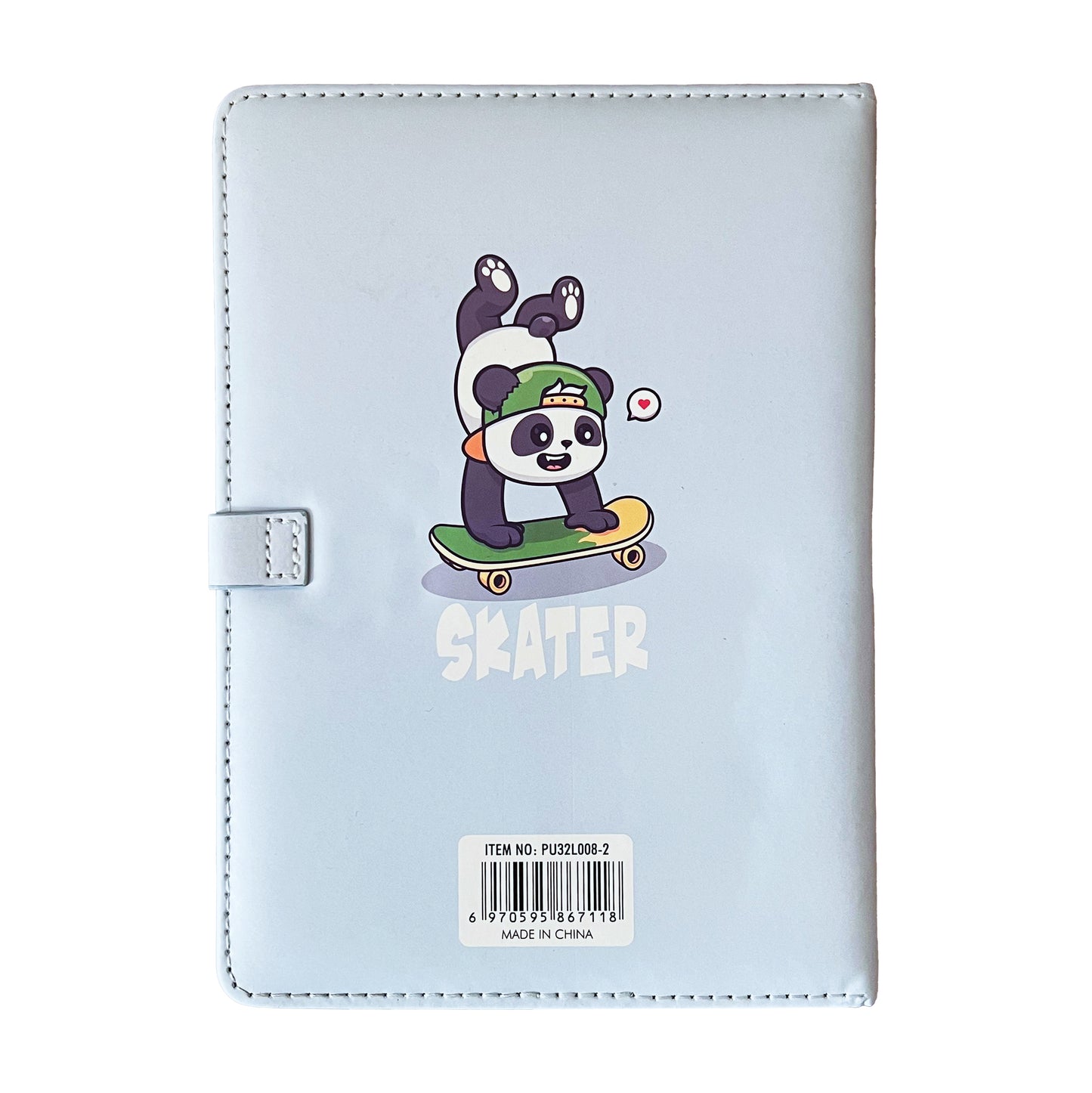 A5 panda Notebook Hard Cover - Baby Blue