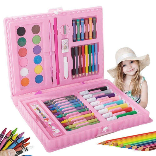 68 Pcs Kids Drawing Art Set - Pink