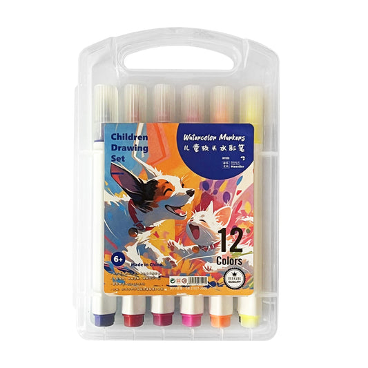 12pcs colored brush pen