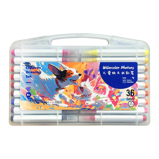 36pcs colored brush pen