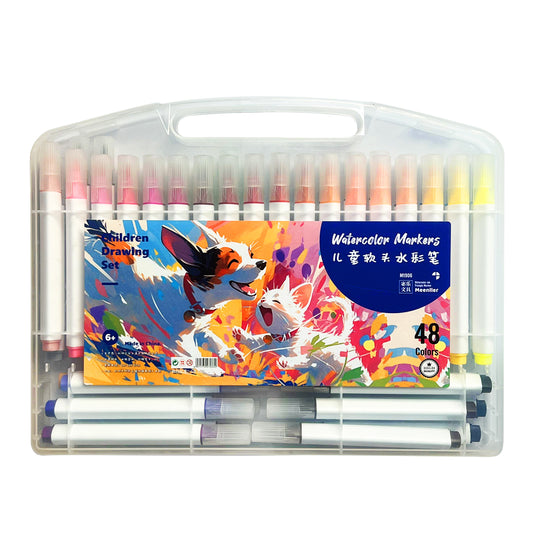 48pcs colored brush pen