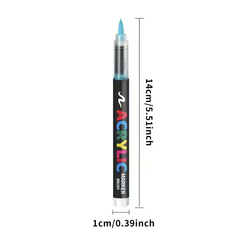 240pcs Liquid Acrylic brush pen