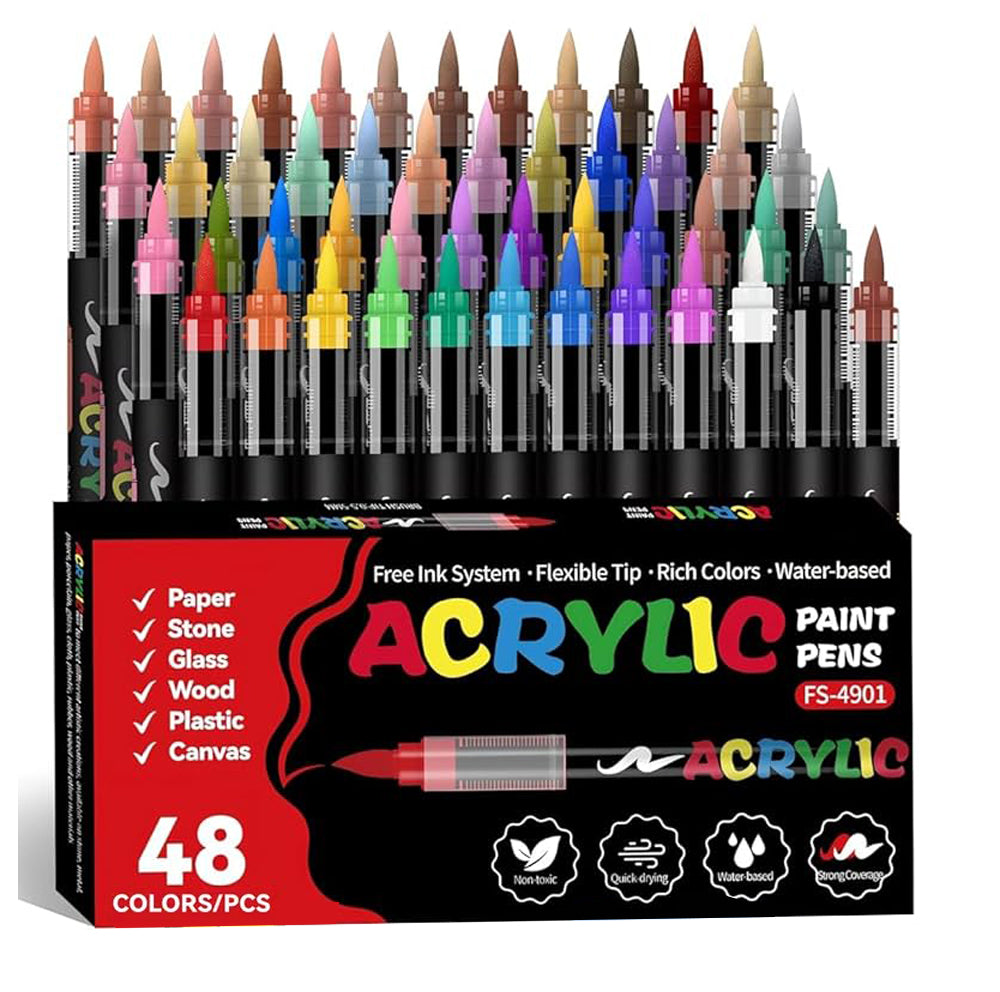 48pcs Acrylic brush pen - Guangna