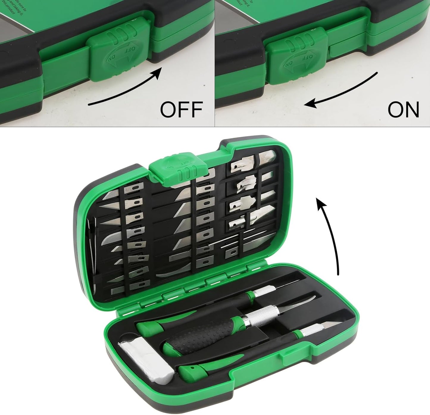 30 Pcs Precision Craft Knife Set - Green