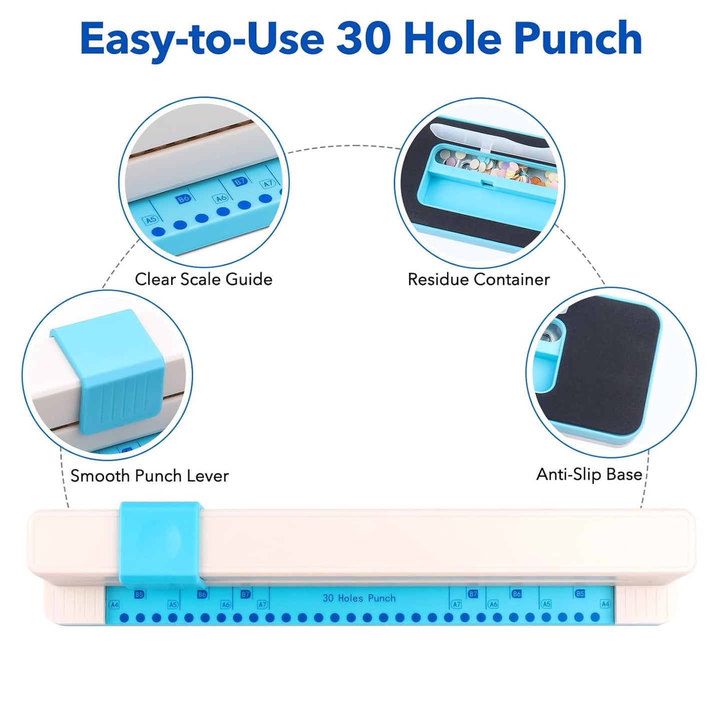 30 Holes Binding Punch - Heart  shape