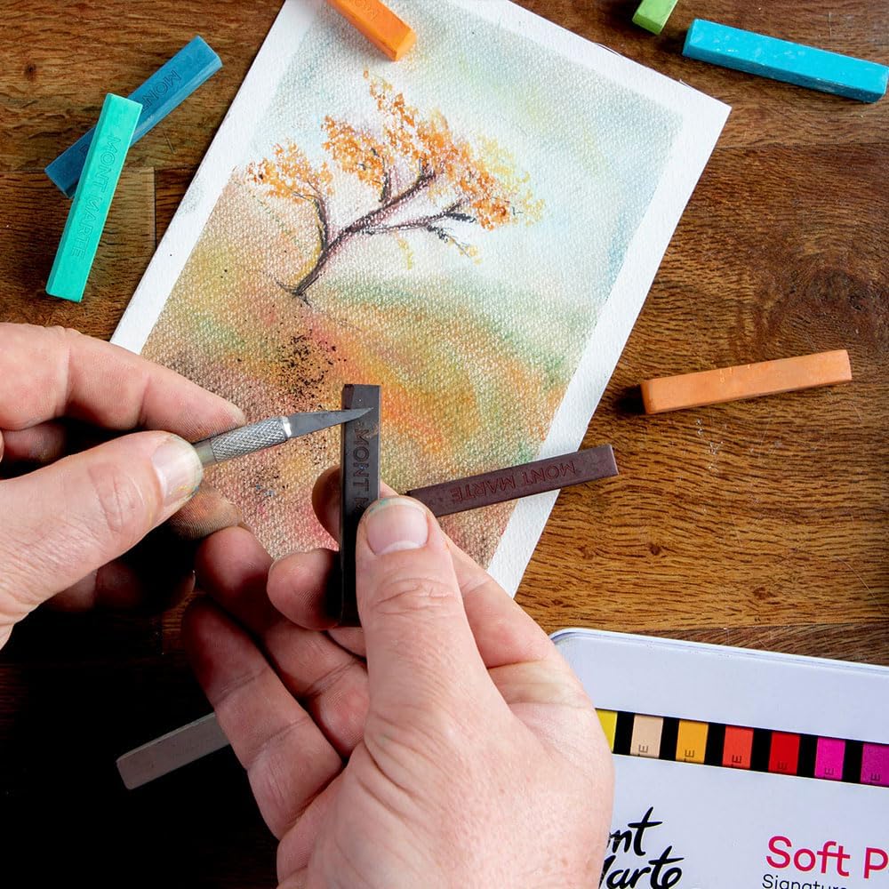 24pc Soft Pastels in Tin Box - Mont Marte
