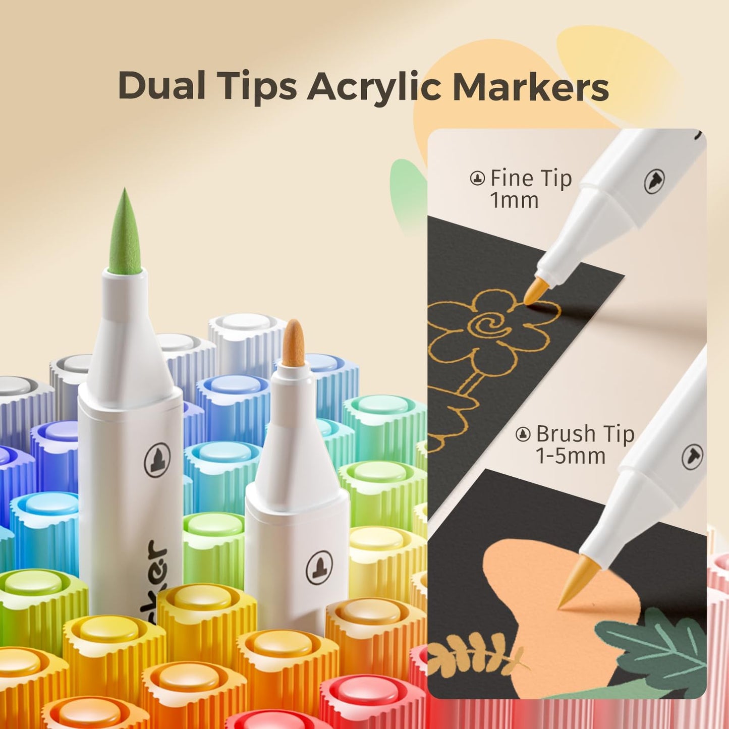 24pcs Acrylic Dual Tip