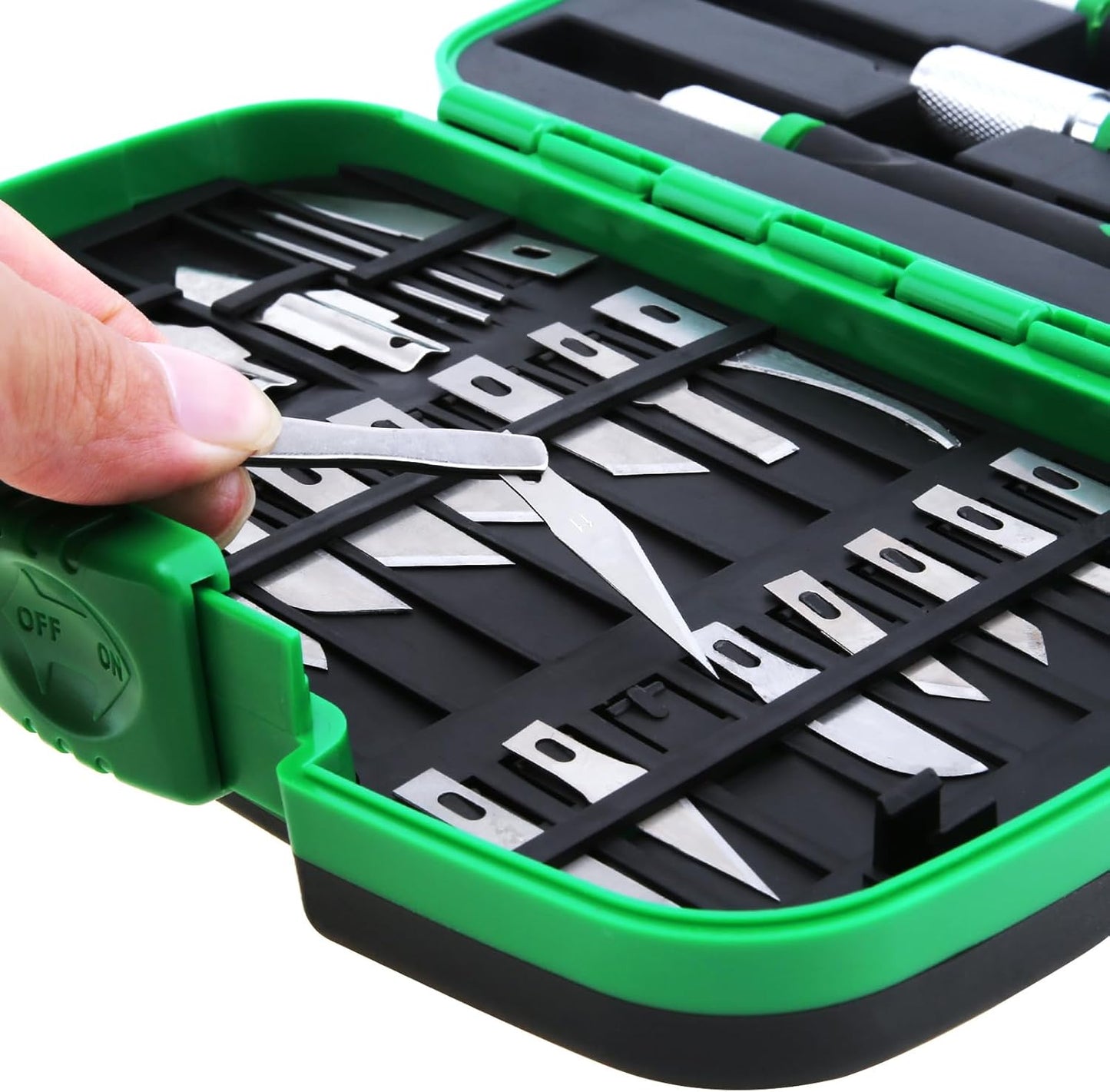 30 Pcs Precision Craft Knife Set - Green