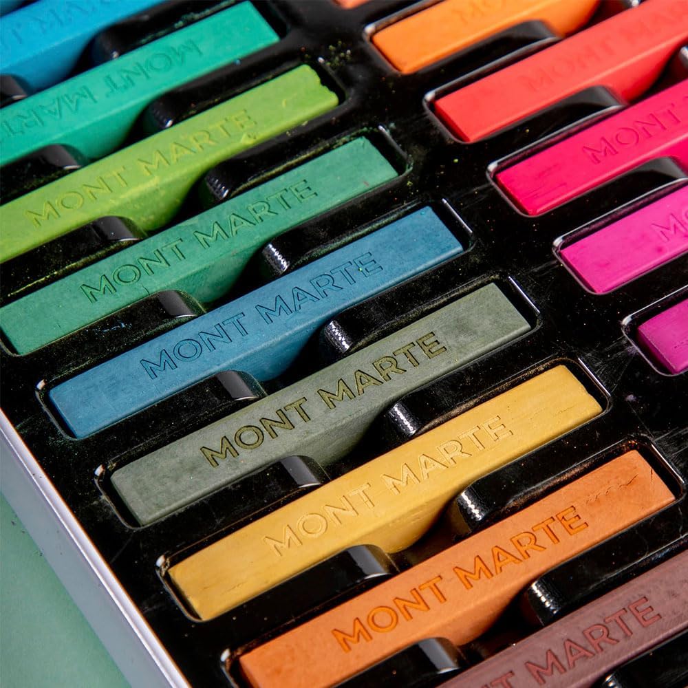 24pc Soft Pastels in Tin Box - Mont Marte