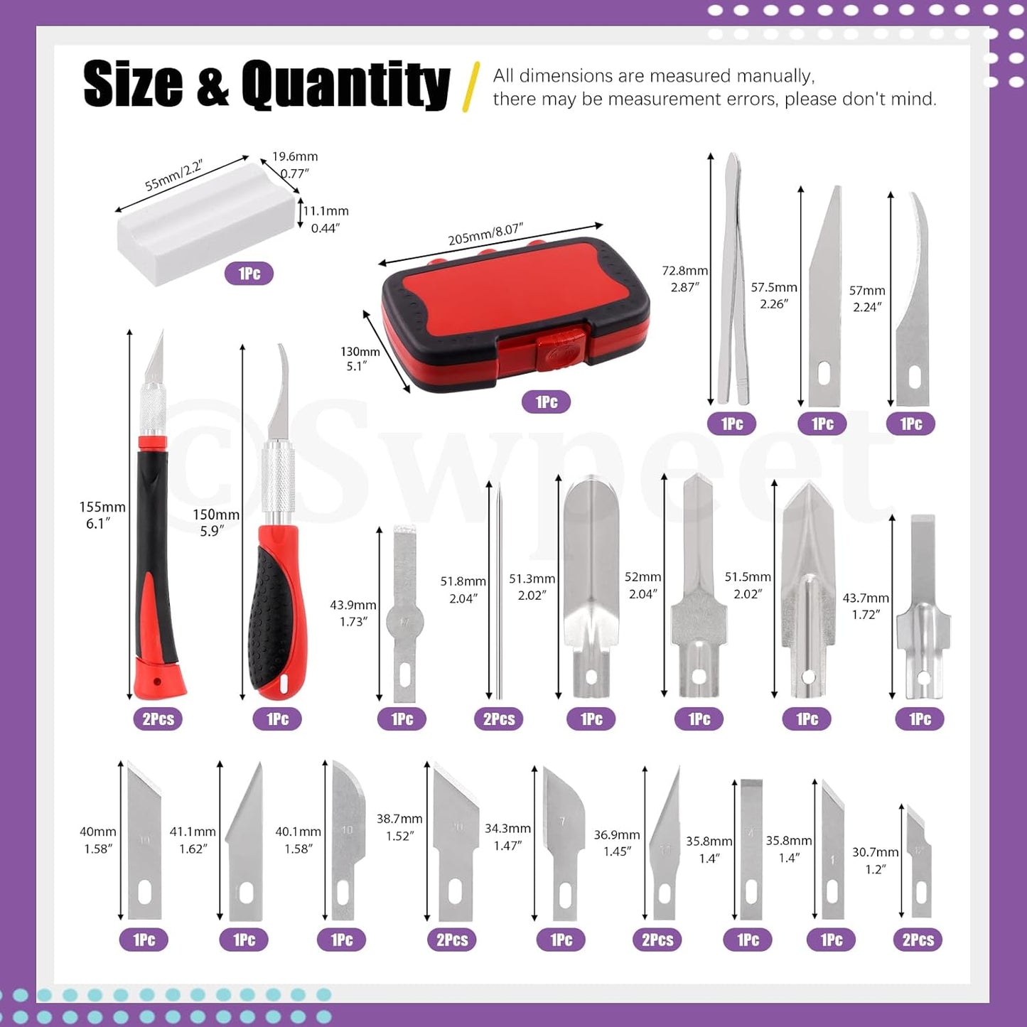 30 Pcs Precision Craft Knife Set.