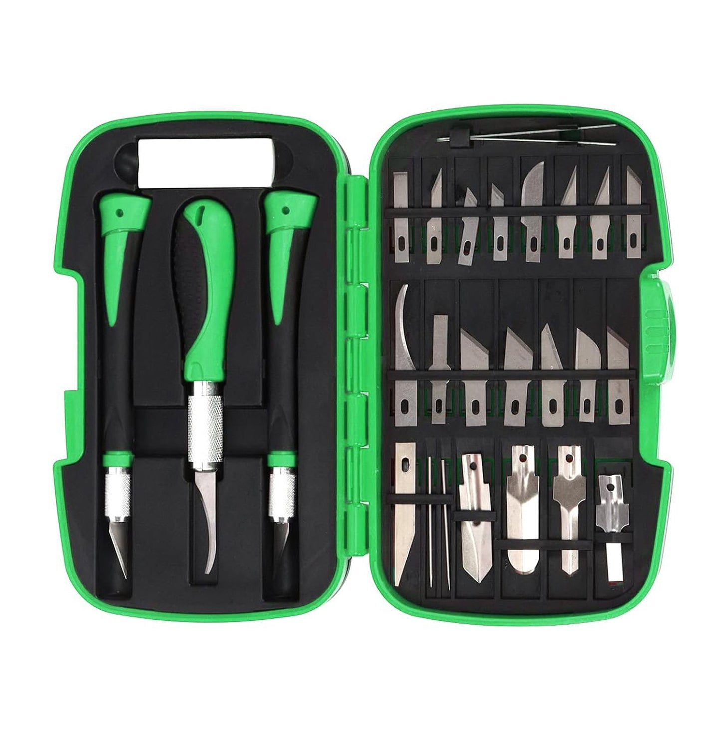 30 Pcs Precision Craft Knife Set - Green
