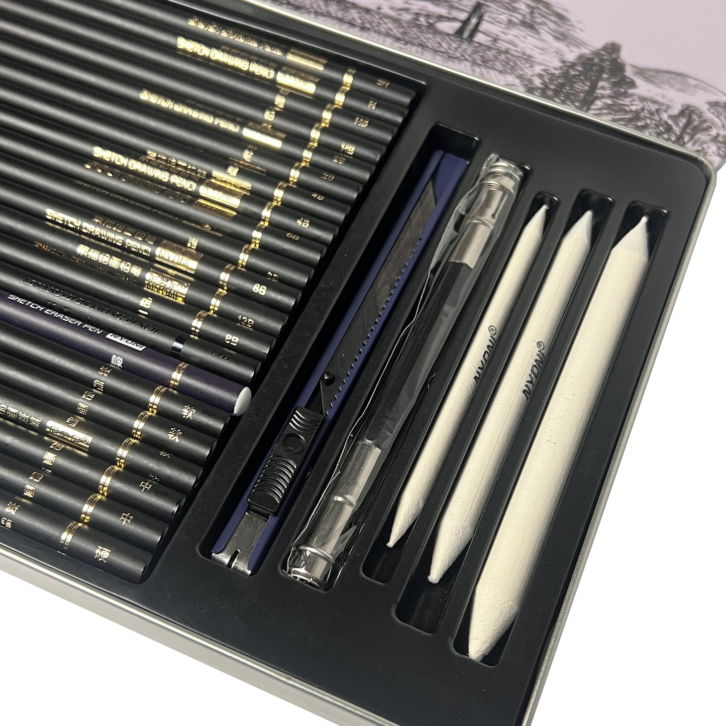 29 Pcs Drawing pencils Set - NYONI