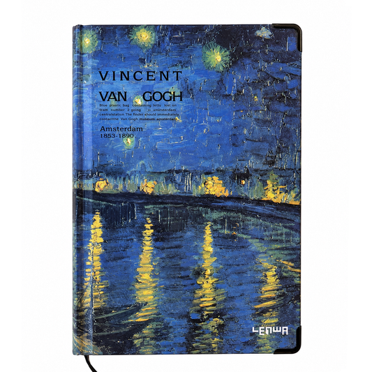B5 Journaling Notebook Hard Cover - Starry Night over Rhome