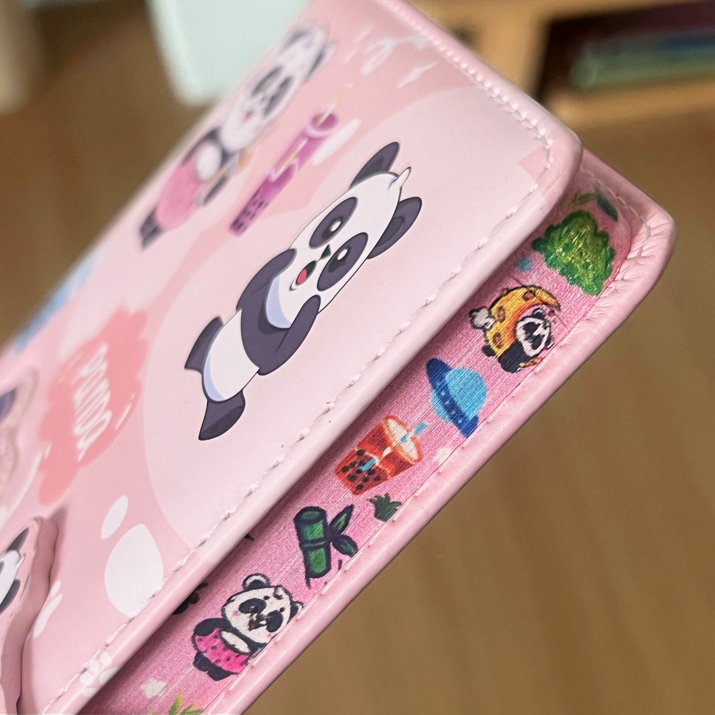 A5 panda Notebook Hard Cover - pink