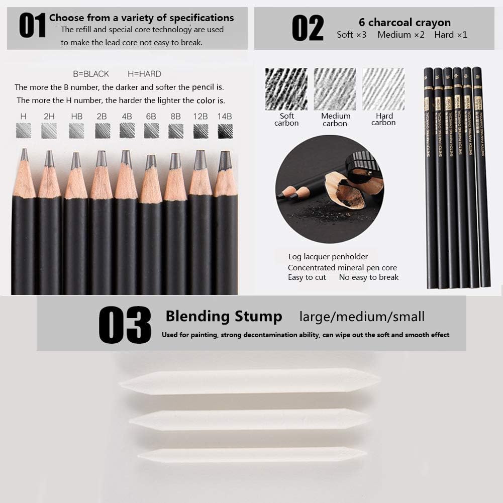 29 Pcs Drawing pencils Set - NYONI