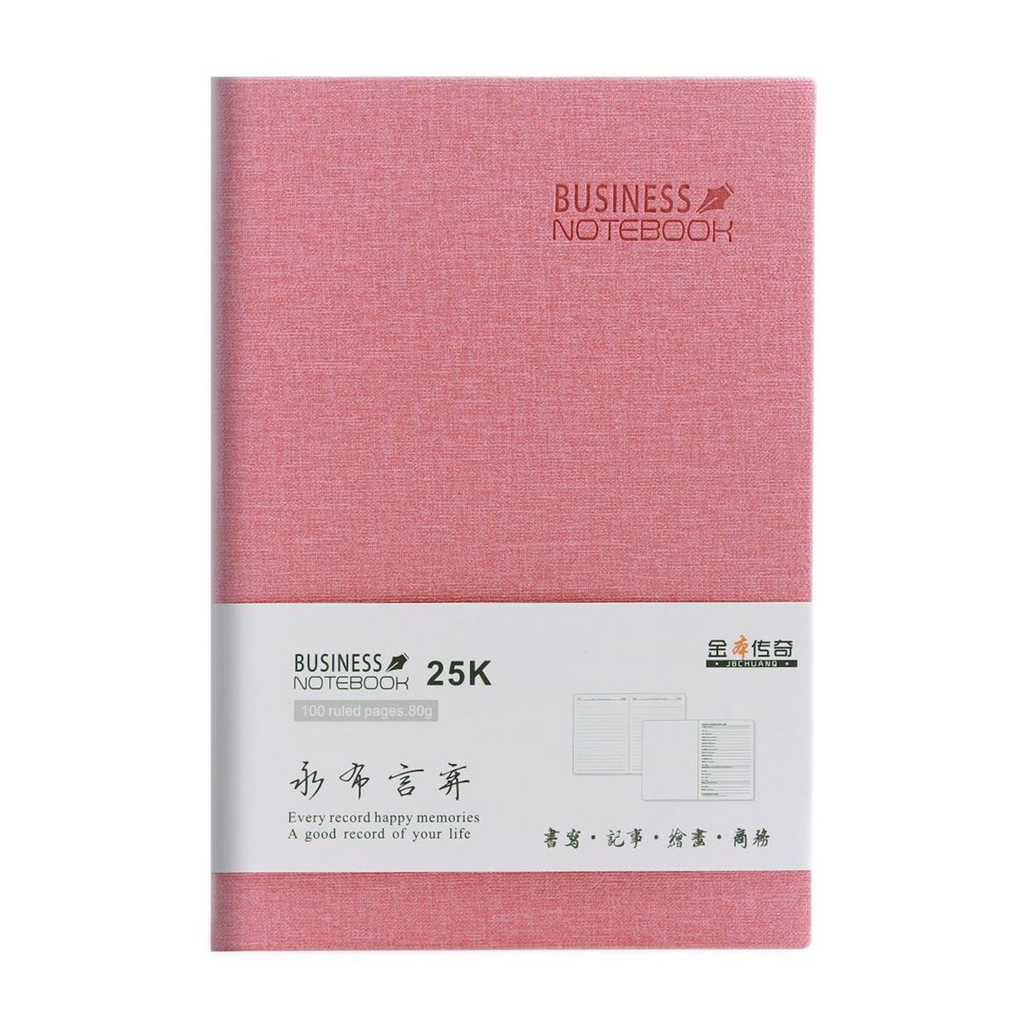 A5 Notebook fabric Cover - Pink