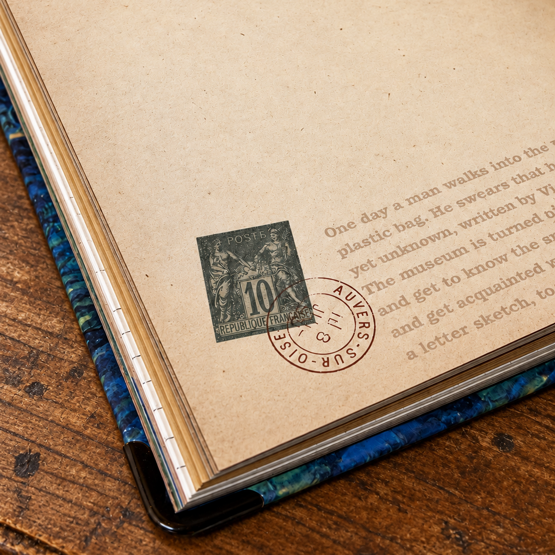 B5 Journaling Notebook Hard Cover - Starry Night over Rhome