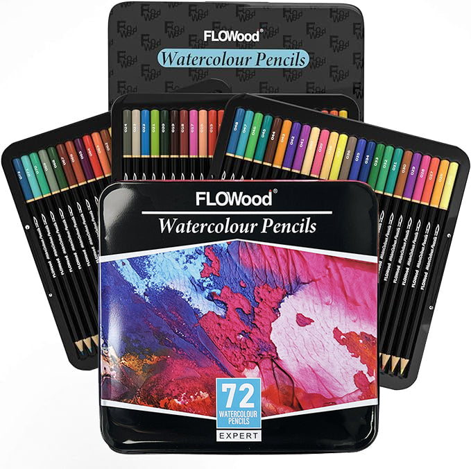 72 pcs Watercolor Pencils Set - FLOWood