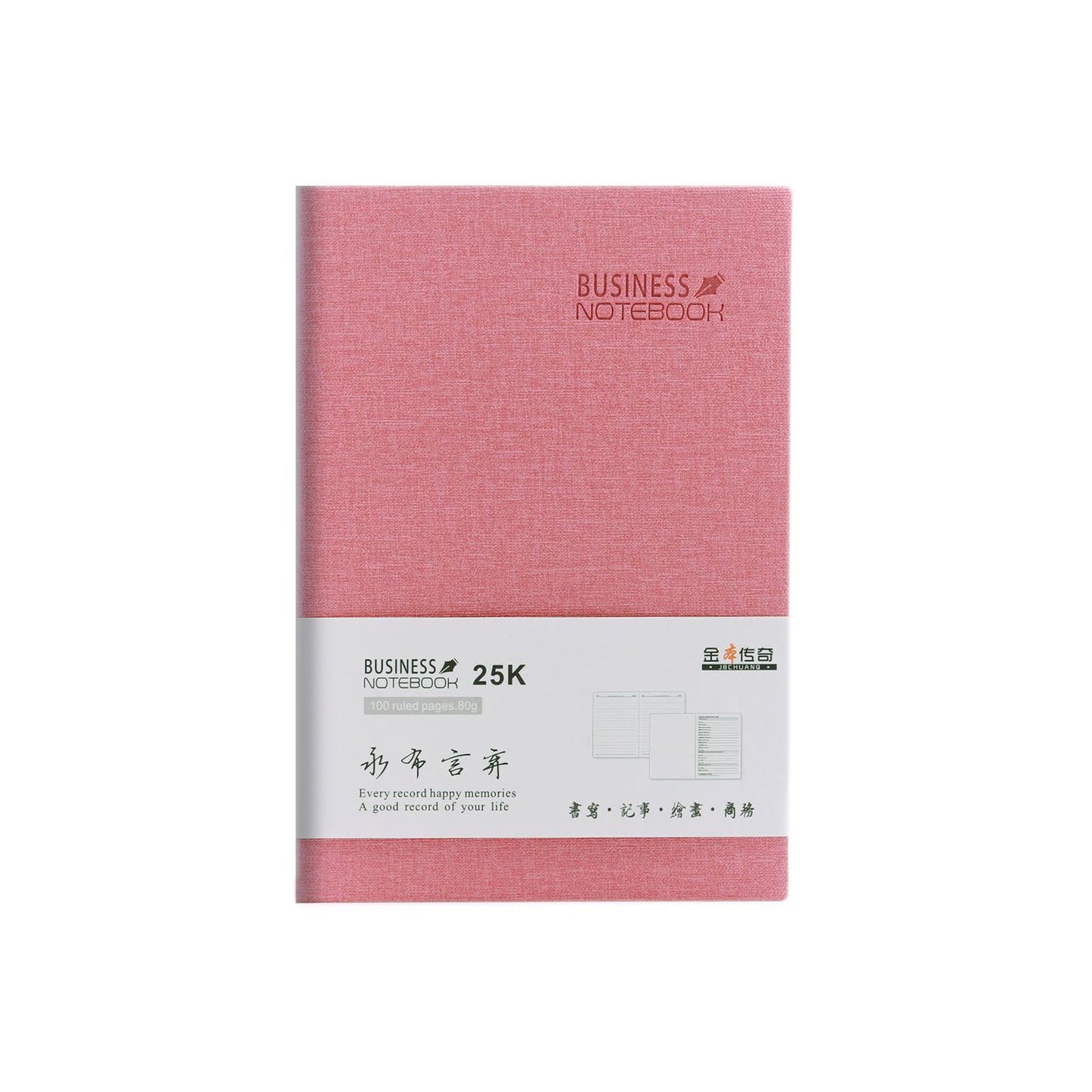 A6 Notebook fabric Cover - Pink