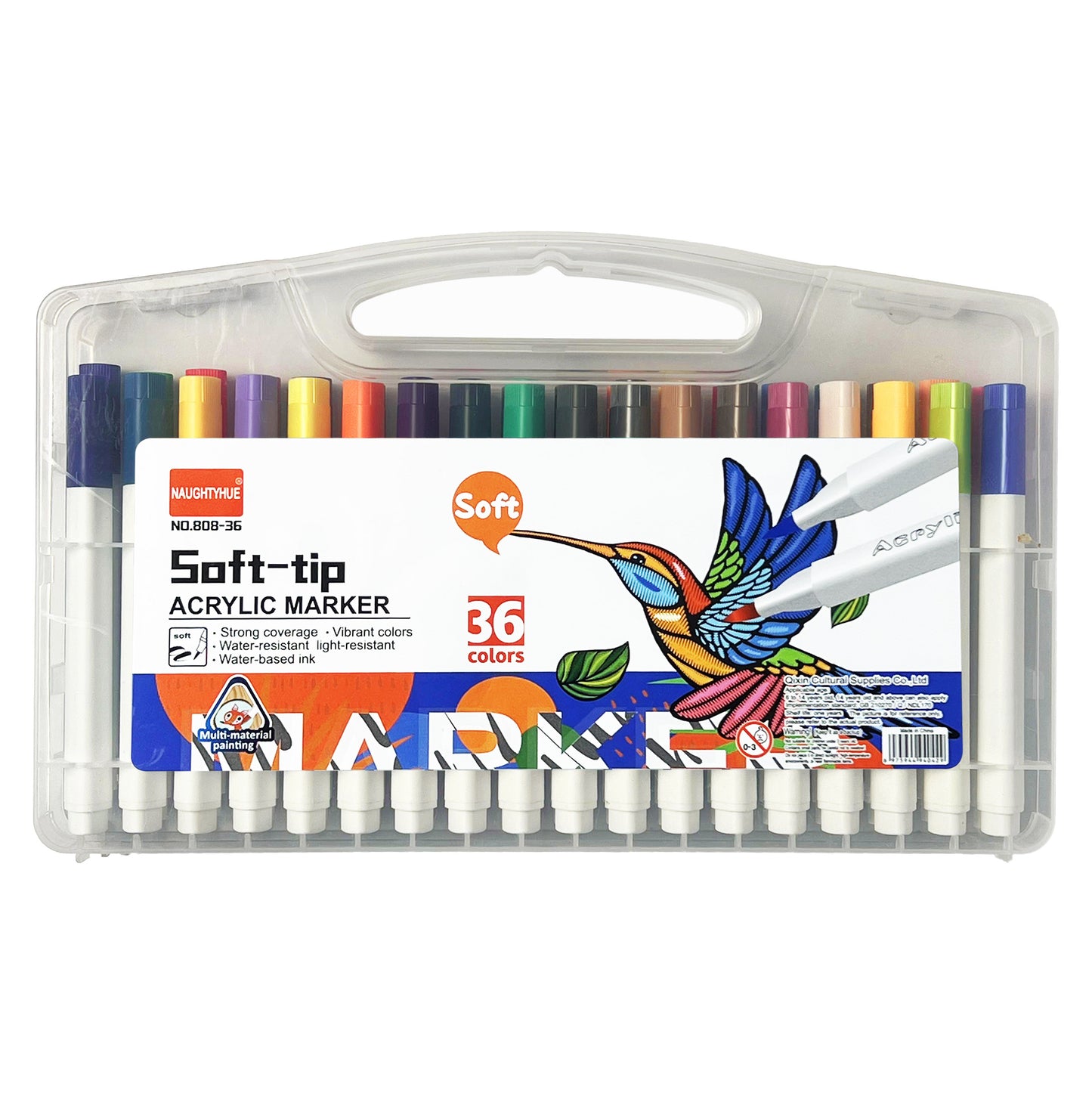 36pcs Acrylic brush pen