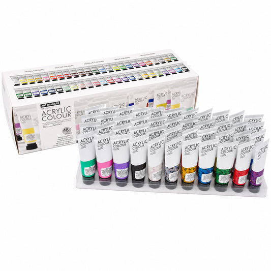 48 Tubes Acrylic Colors Set 22 ml - Art rangers