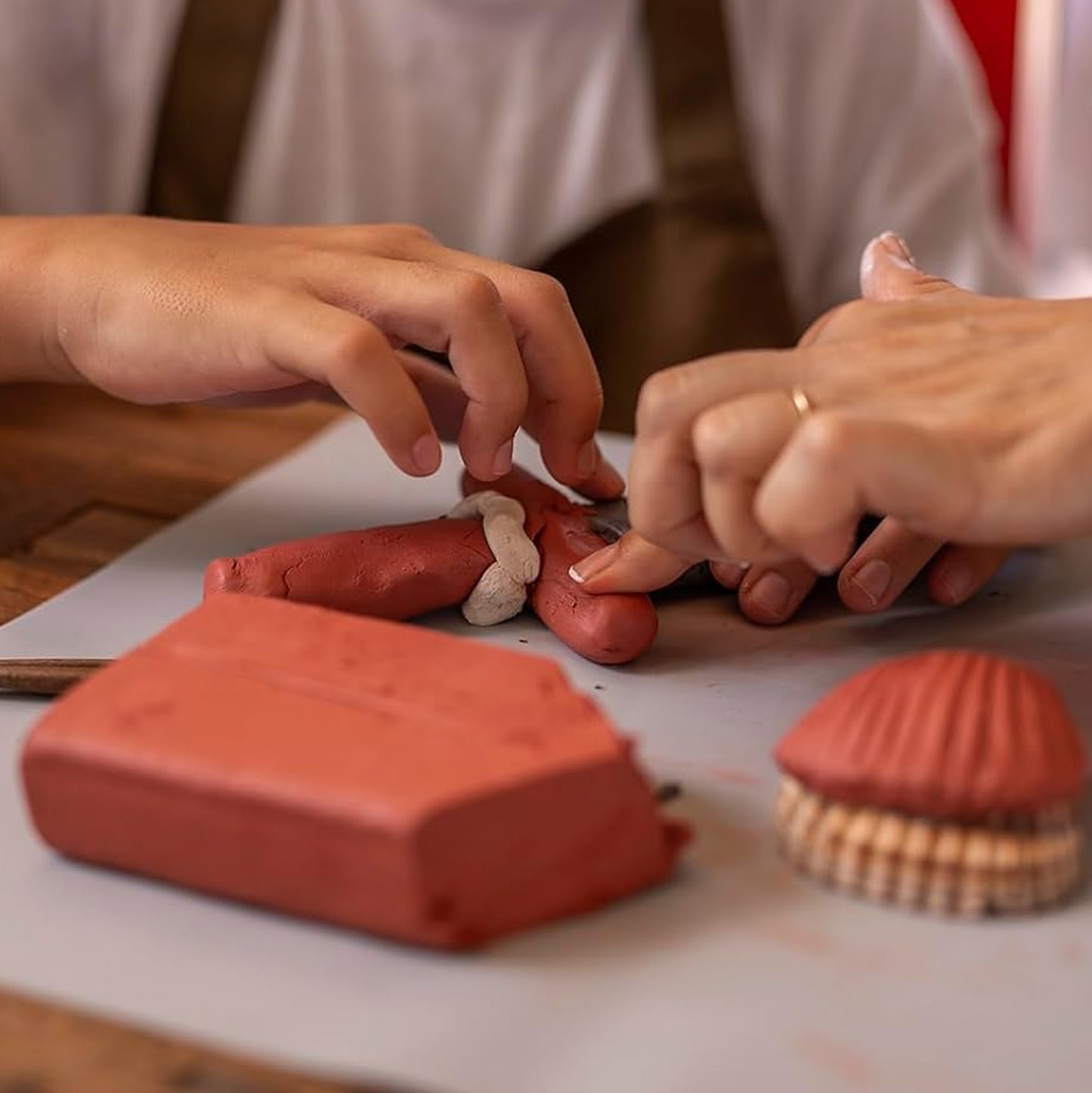 1000g Air Dry Modelling Brown Clay - Jovi