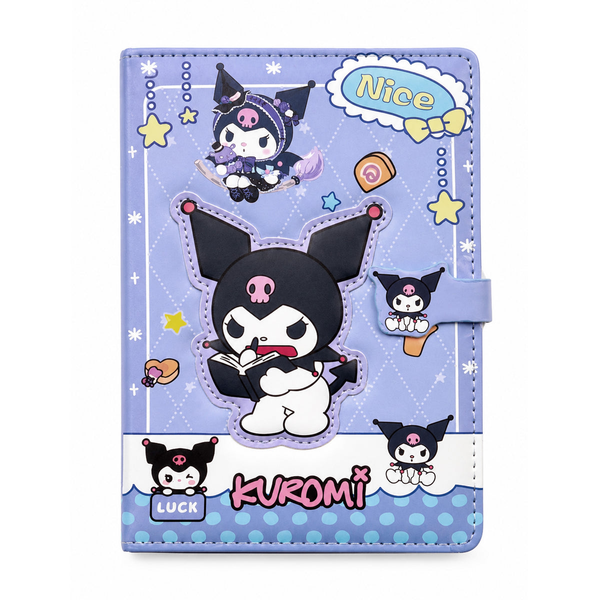 A5 Kuromi Notebook Hard Cover - Blue