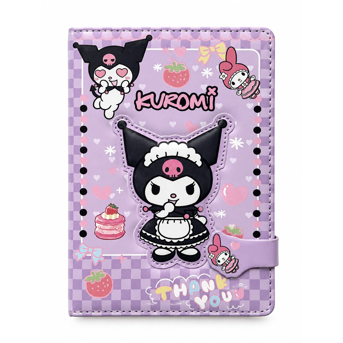 A5 Kuromi Notebook Hard Cover - Lavender